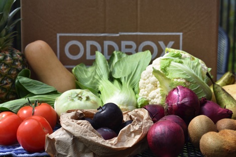 Oddbox fruit and vegetable box